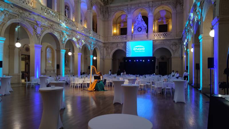 Prestation audiovisuel au Palais de la Bourse Lyon Rhône-Alpes