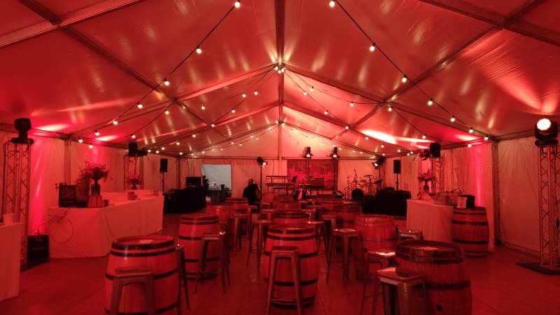 Installation son et lumière pour barnum à Lyon