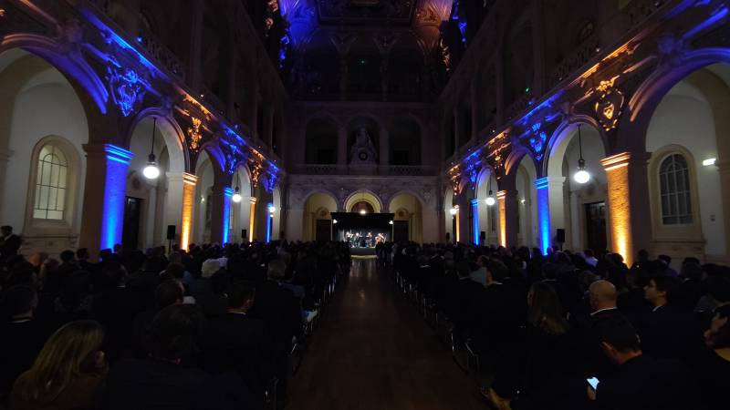 Prestation technique pour des vœux au Palais de la Bbourse