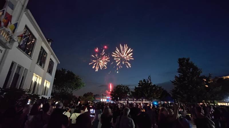 Sonorisation d'un feu d'artifice à Lyon