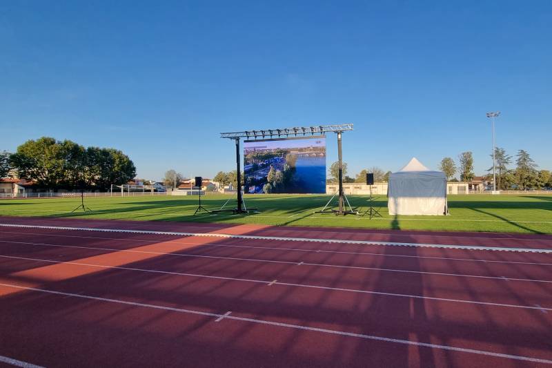 écran led géant coupe du monde de rugby à Lyon