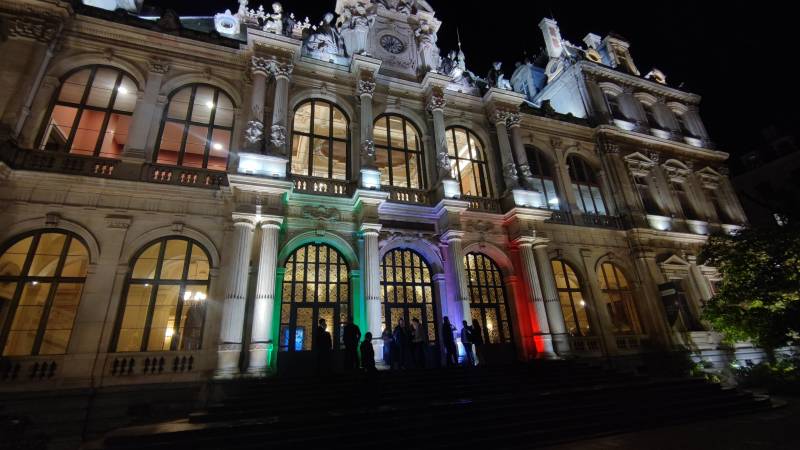 Eclairage du Palais de la Bourse de Lyon
