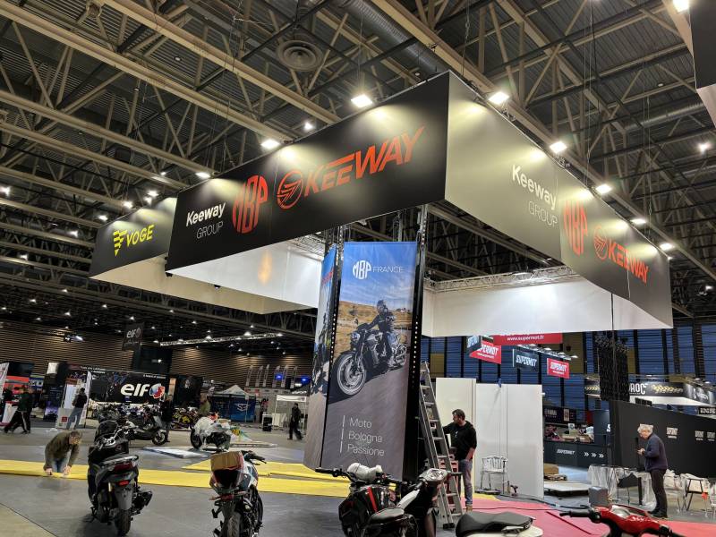 Location et installation de matériel audiovisuel pour le salon du Deux Roues à Eurexpo près de Lyon (69)