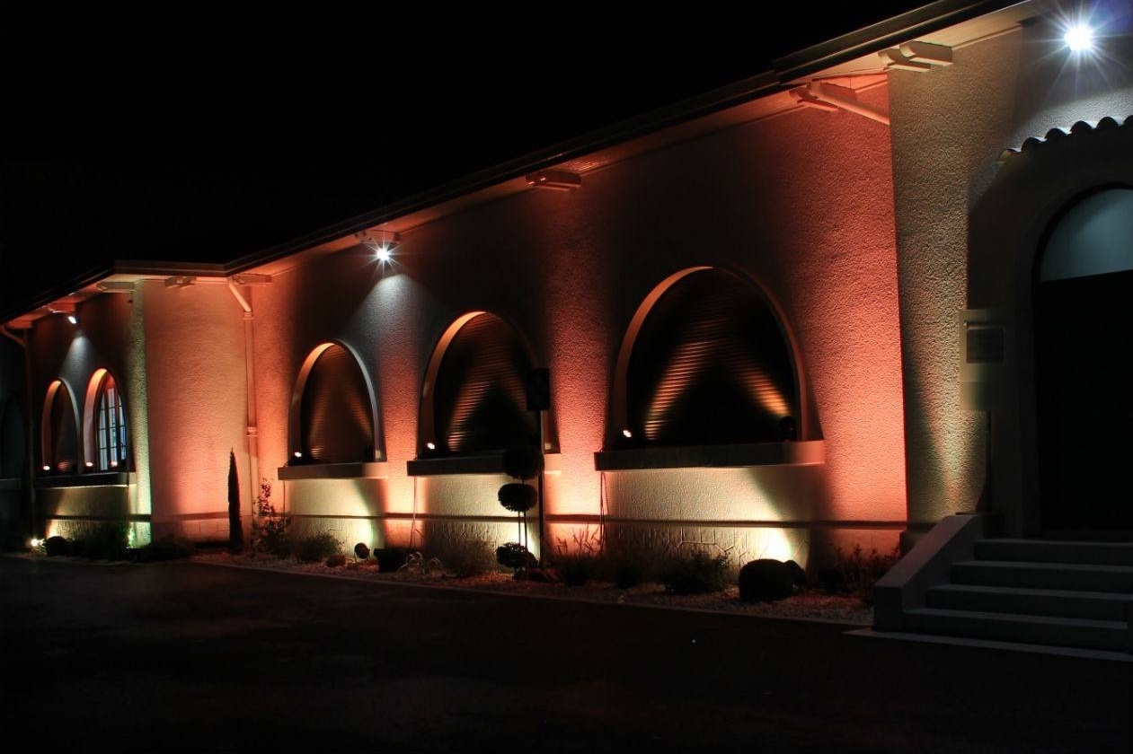 Eclairage de façade extérieur éphémère Lyon