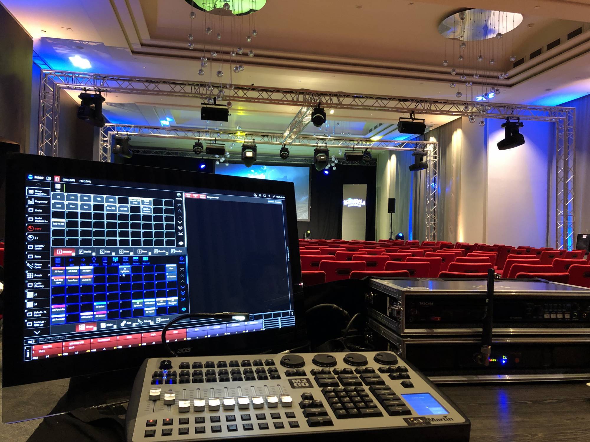 Location son, lumière, vidéo et structure pour BJORG à Lyon Marriott Hôtel Cité Internationale