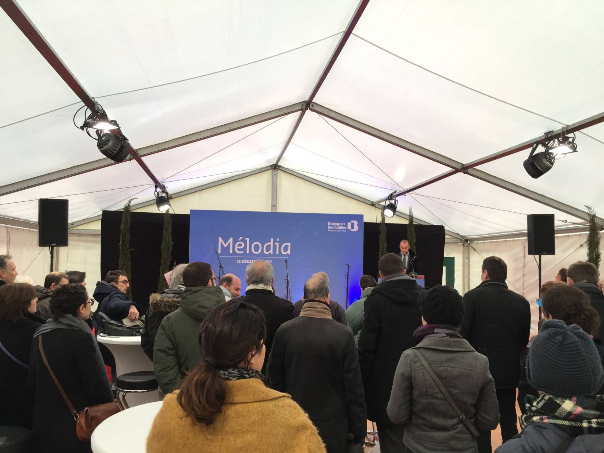 Sonorisation discours pour pose de première à Villeurbanne
