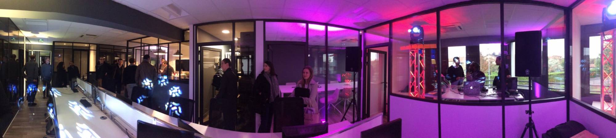 Prestation inauguration de bureaux saint genis laval