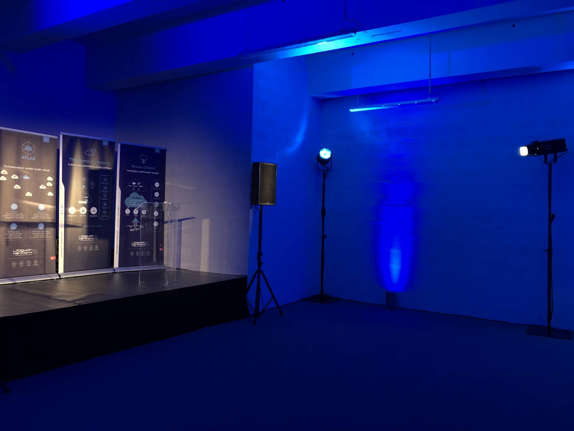 Location sonorisation pour discours inaugural à Bron Datacenter L&Db