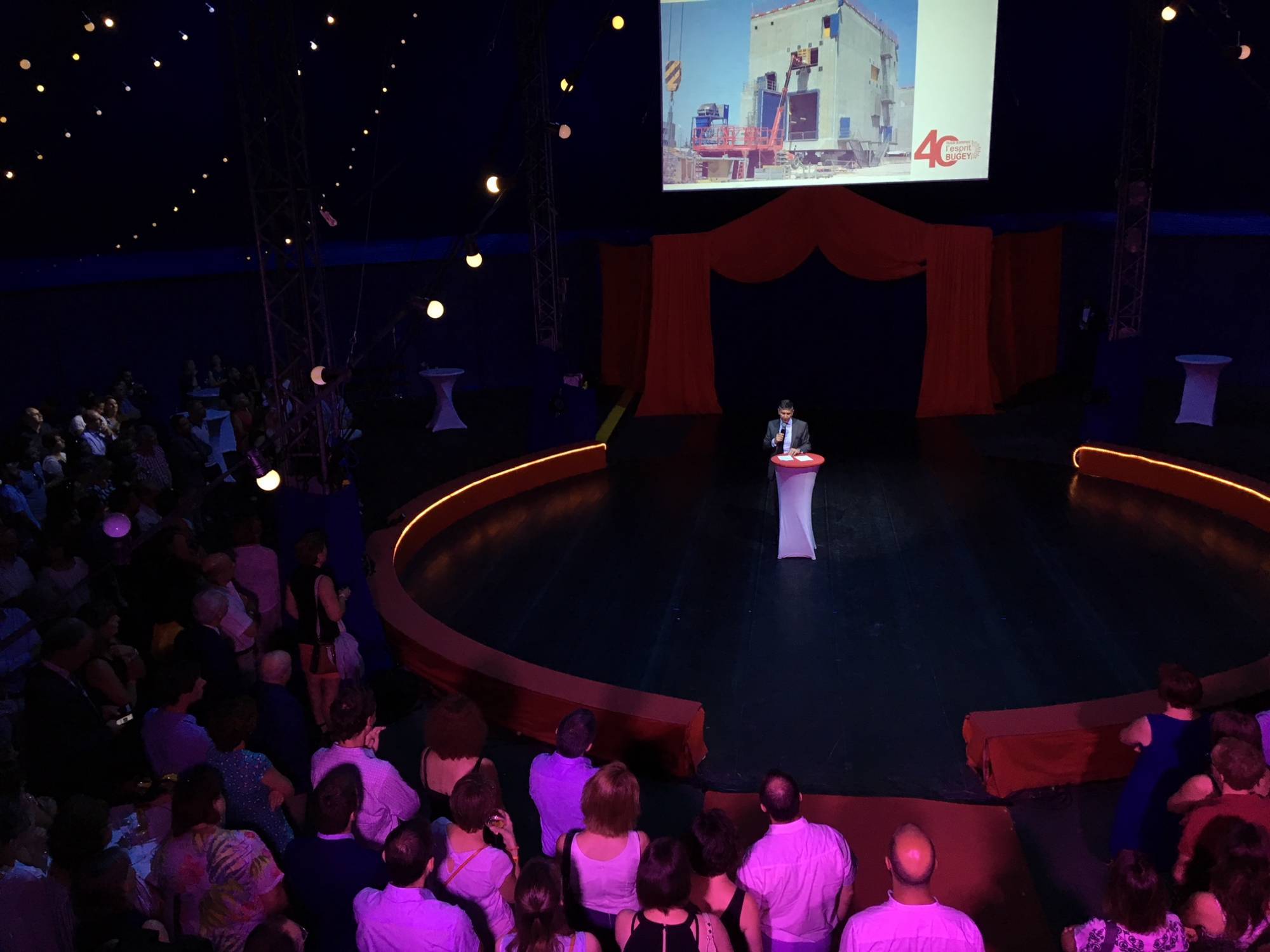 Prestation vidéo pour la soirée du personnel EDF au Cirque Imagine à Vaux-en-Velin