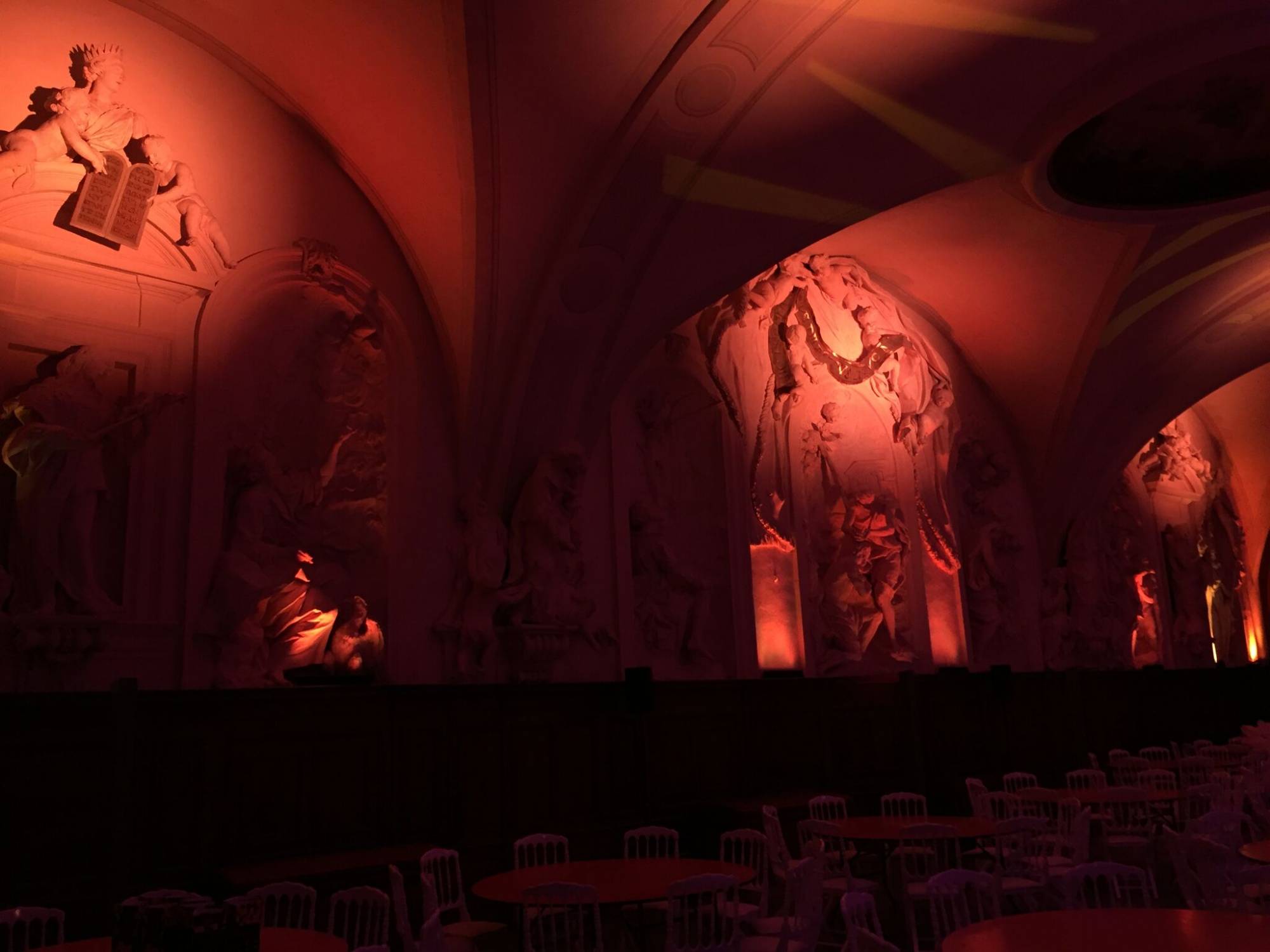 Illumination pour la fête des lumières, musée des beaux arts à Lyon