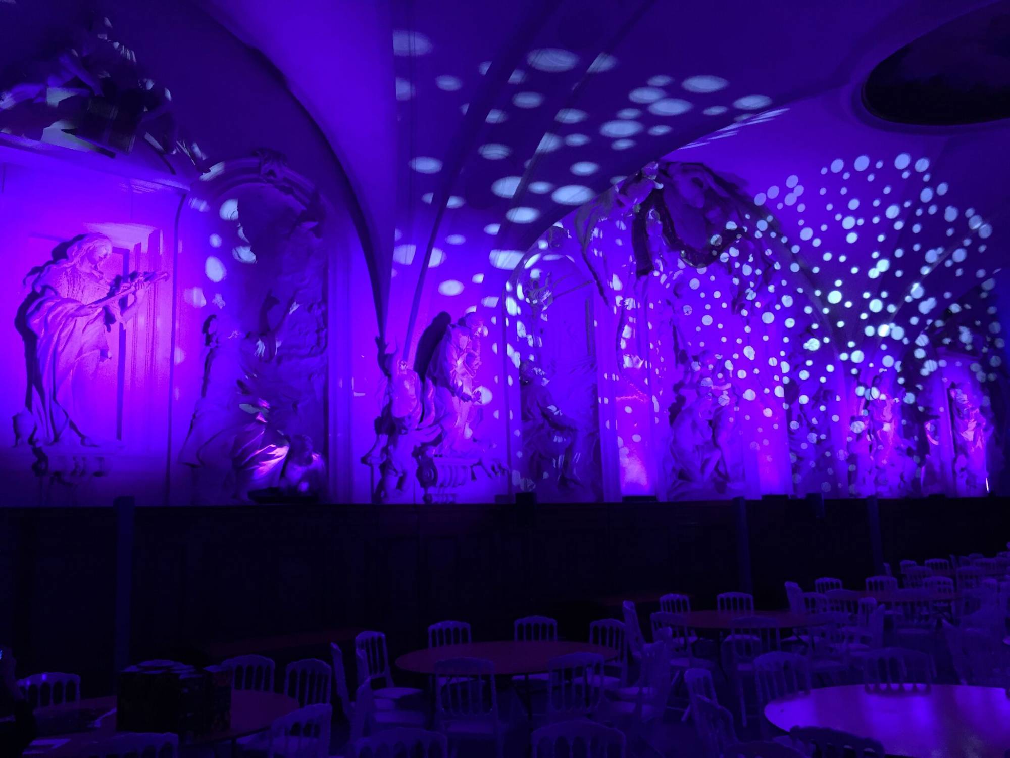 Mise en lumière du diner pour Sonepar dans le cadre de la Fête des Lumières