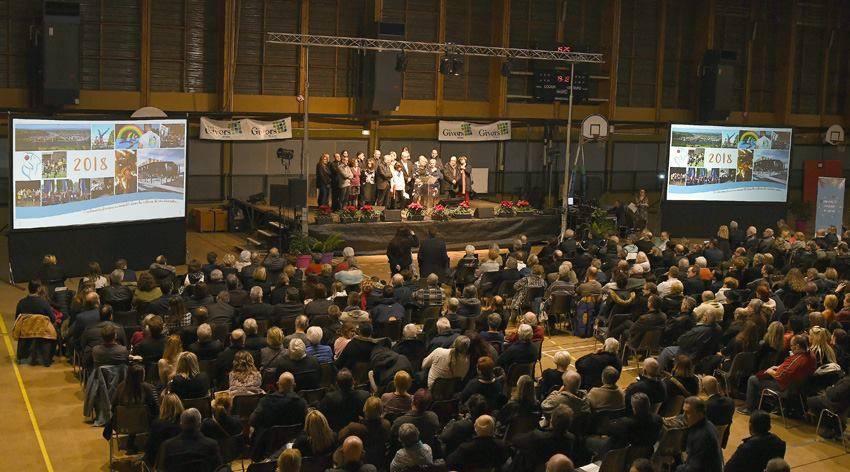 Sonorisation vœux de la mairie et de la municipalité de Givors au palais des sports Salvador Allende