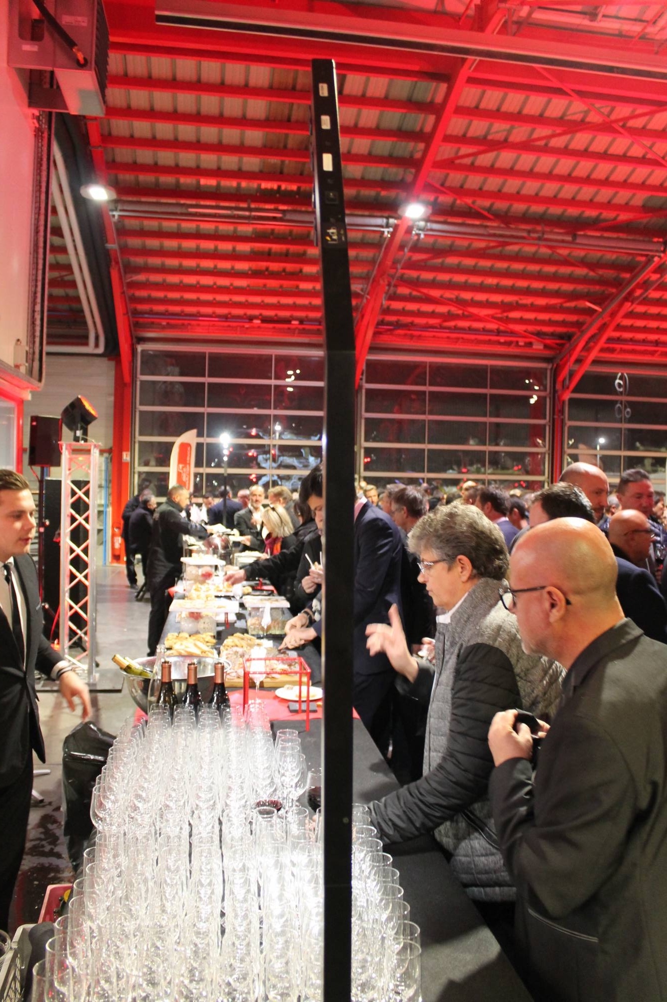 Eclairage de buffet pour cocktail à Lyon