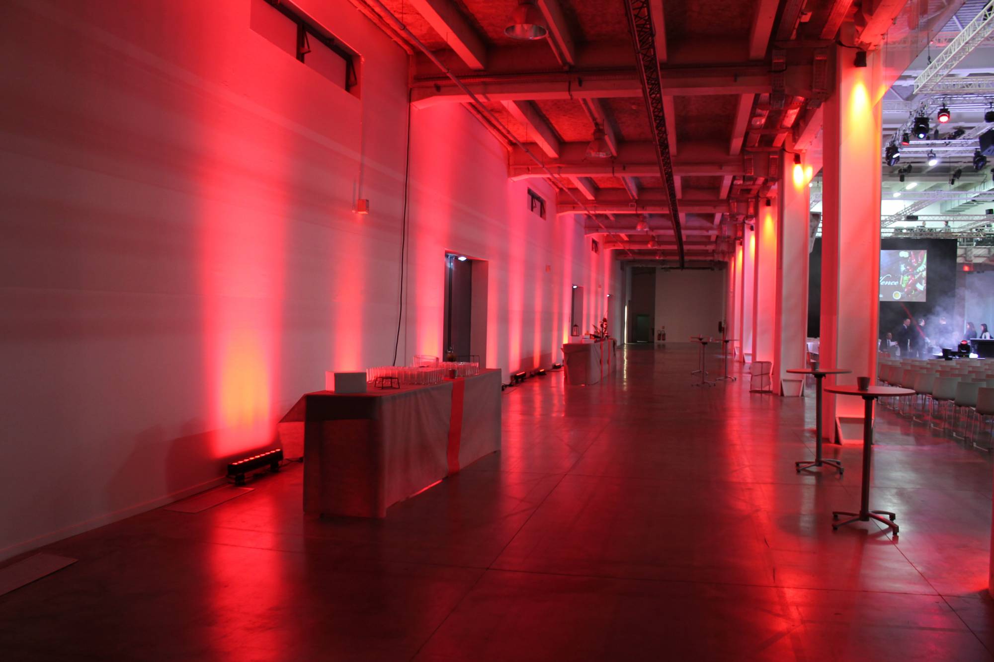 Eclairage buffet pour convention Sucrière Lyon 2