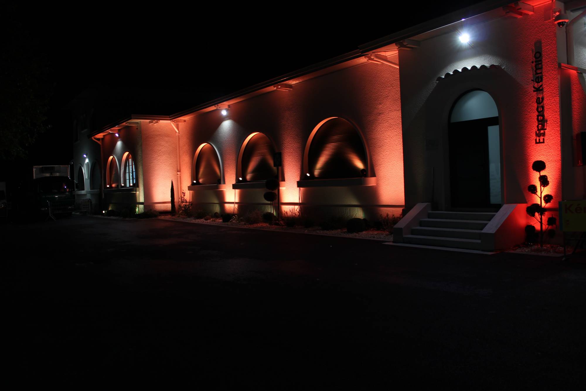 Mise en lumière de bâtiment en Rhône Alpe
