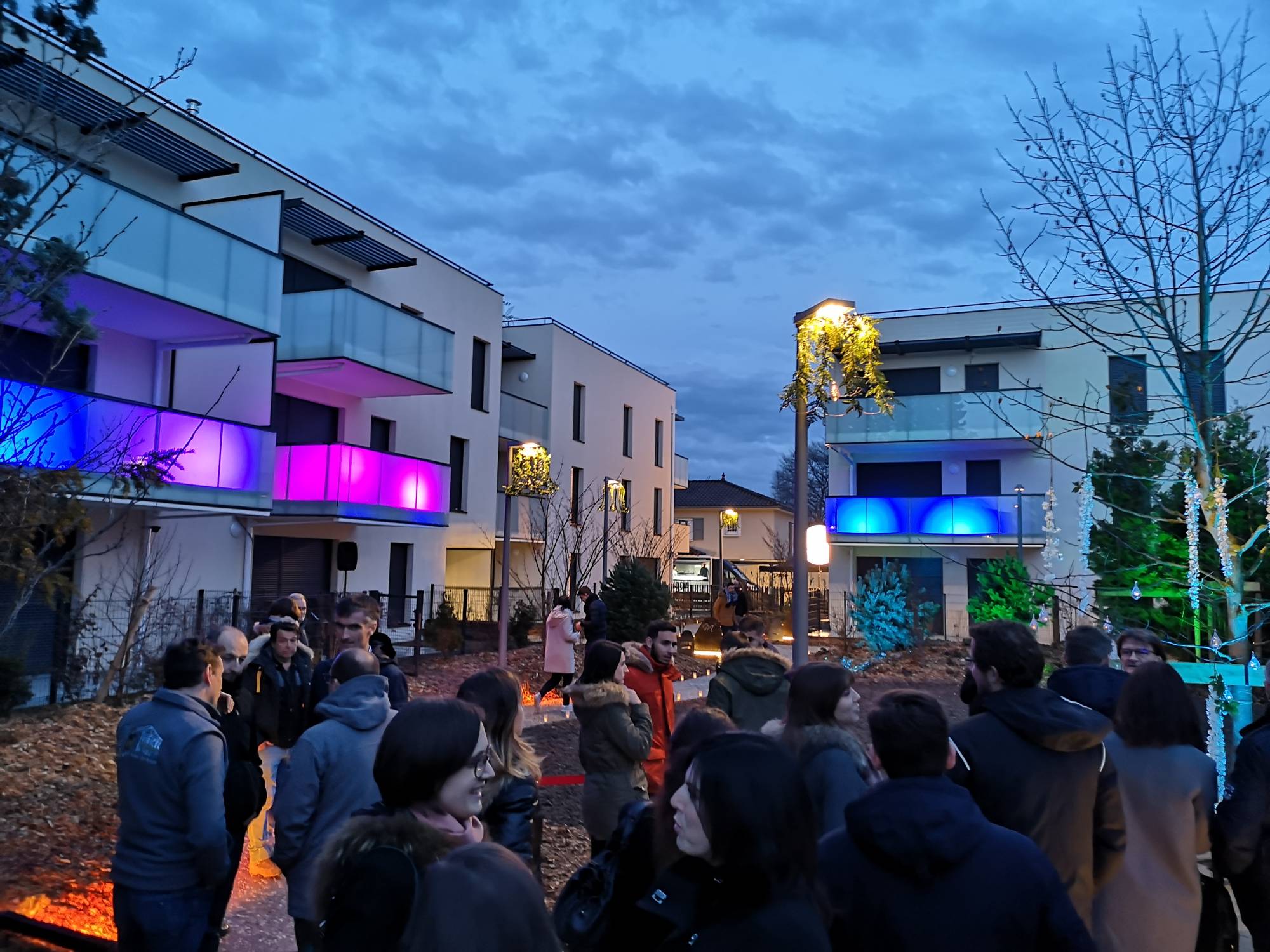 ’inauguration d’un nouveau programme immobilier, le Millesim pour Bouygues Immobilier à Champagne-au-Mont-d'Or