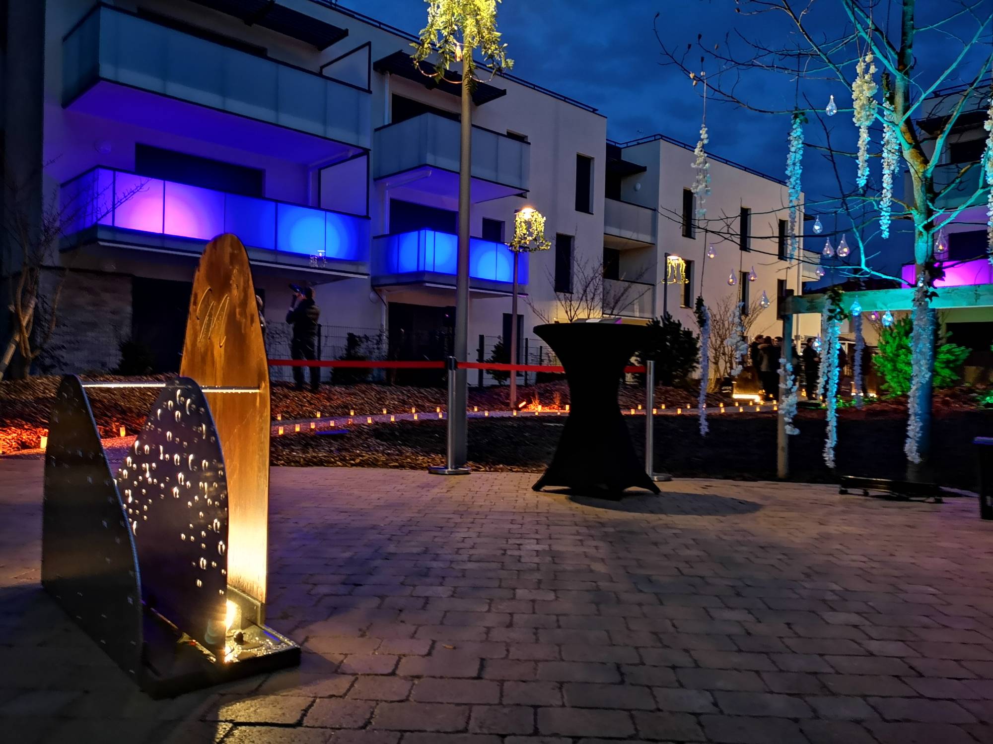Mise en lumière espace extérieur à Lyon