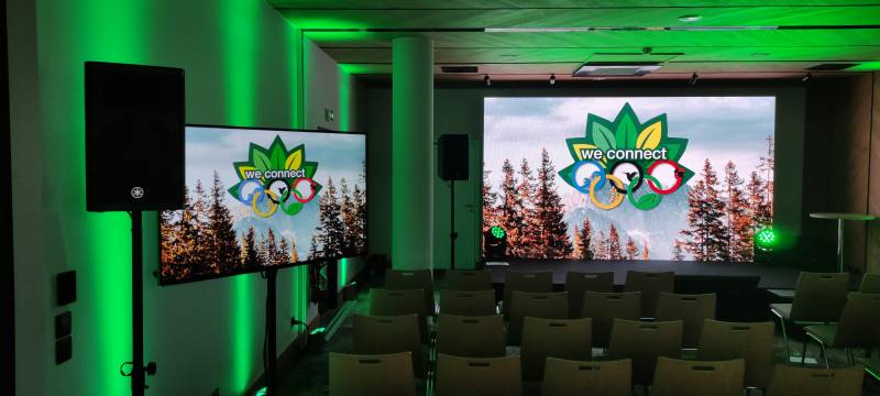 Prestation vidéo avec écran LED à Annecy à l'hôtel le Pélican