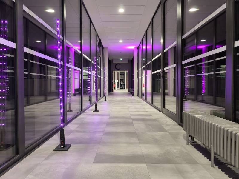Prestation son et lumière à l'occasion de l'inauguration du nouveau campus BSB Burgundy School of Business Lyon 8