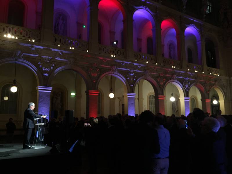 Mise en lumière cérémonie de vœux Lyon