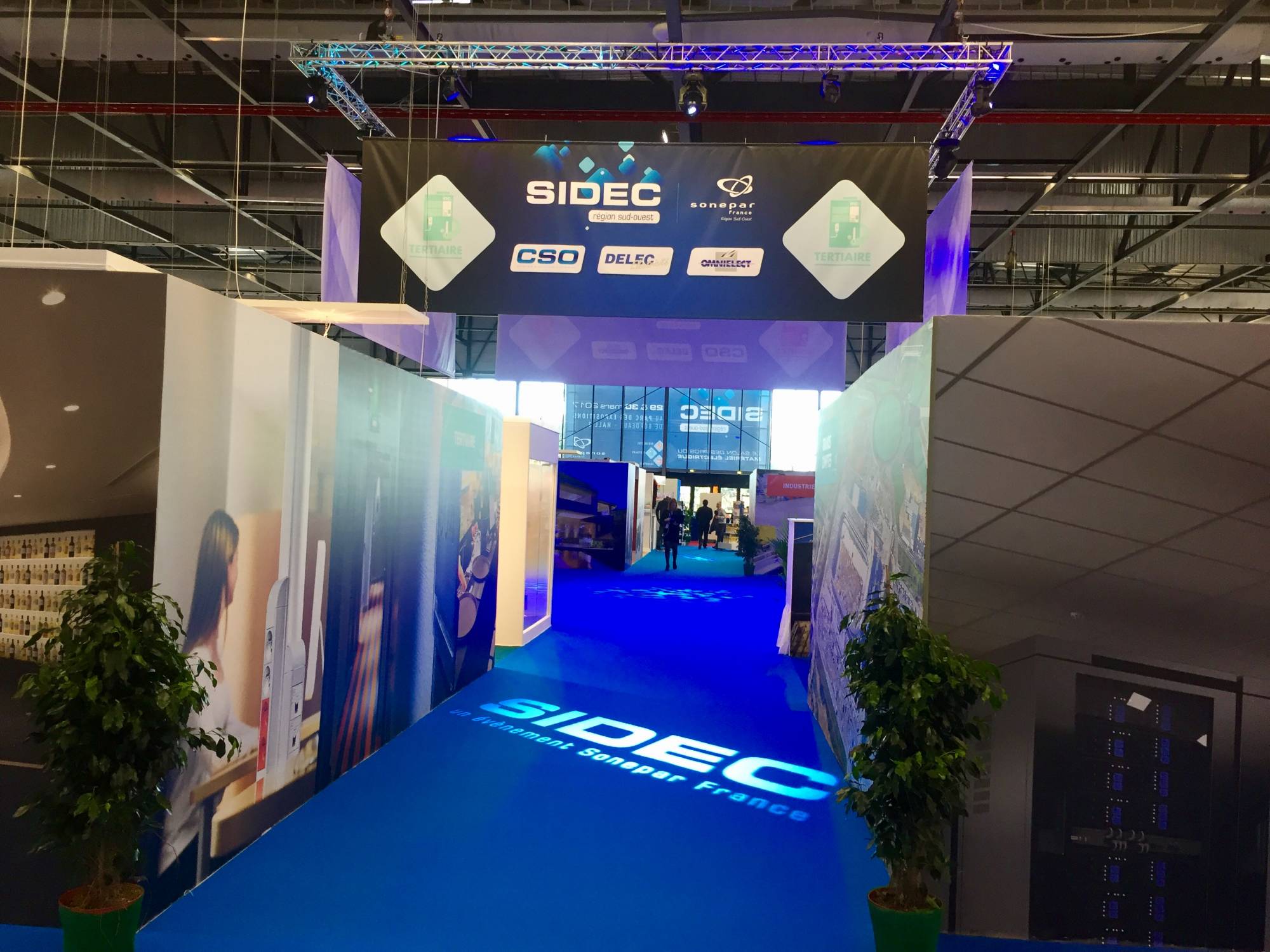 Projection de gobo pour salon professionnel France