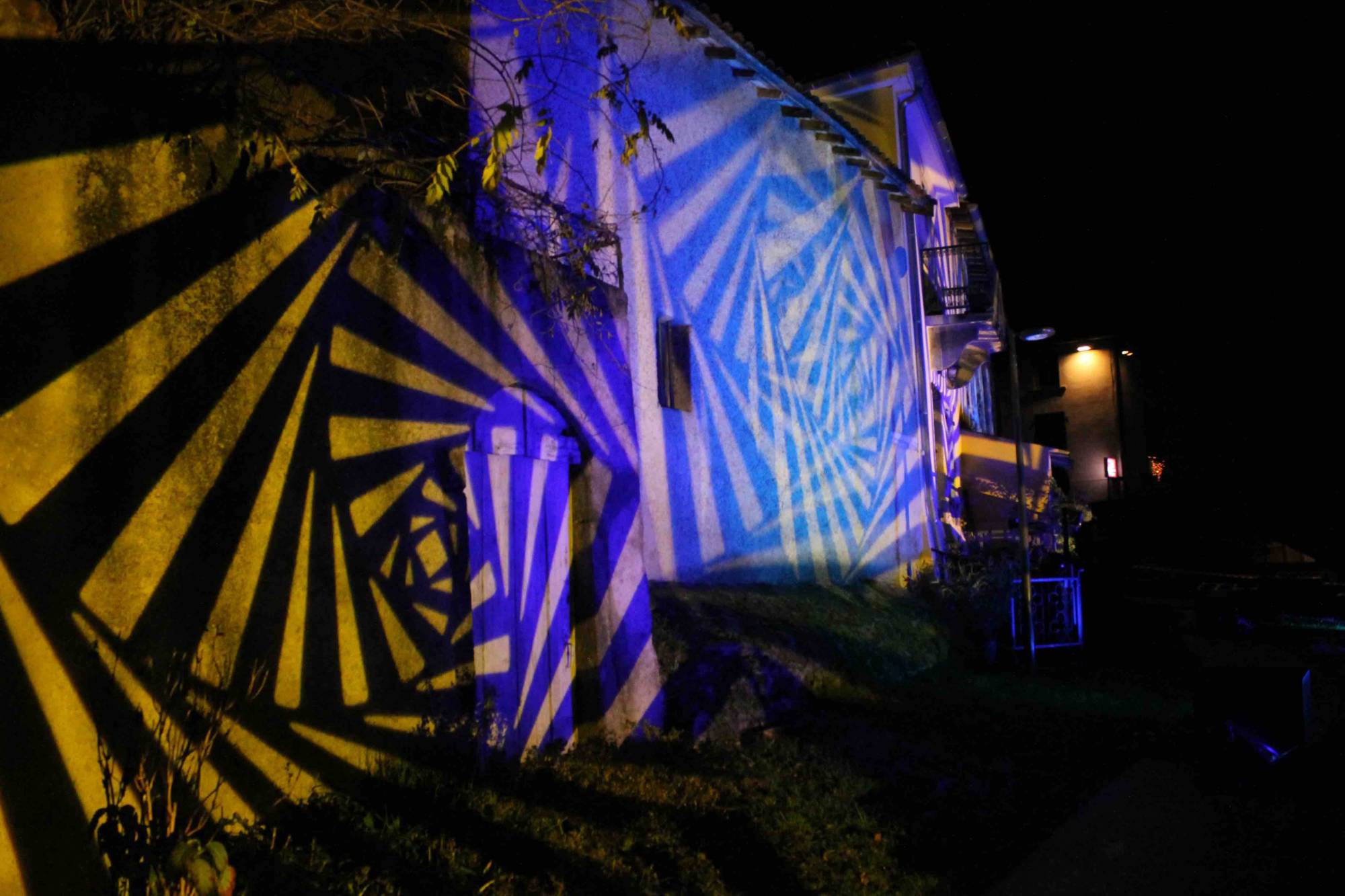 éclairage façade fête des lumières Brignais 2019