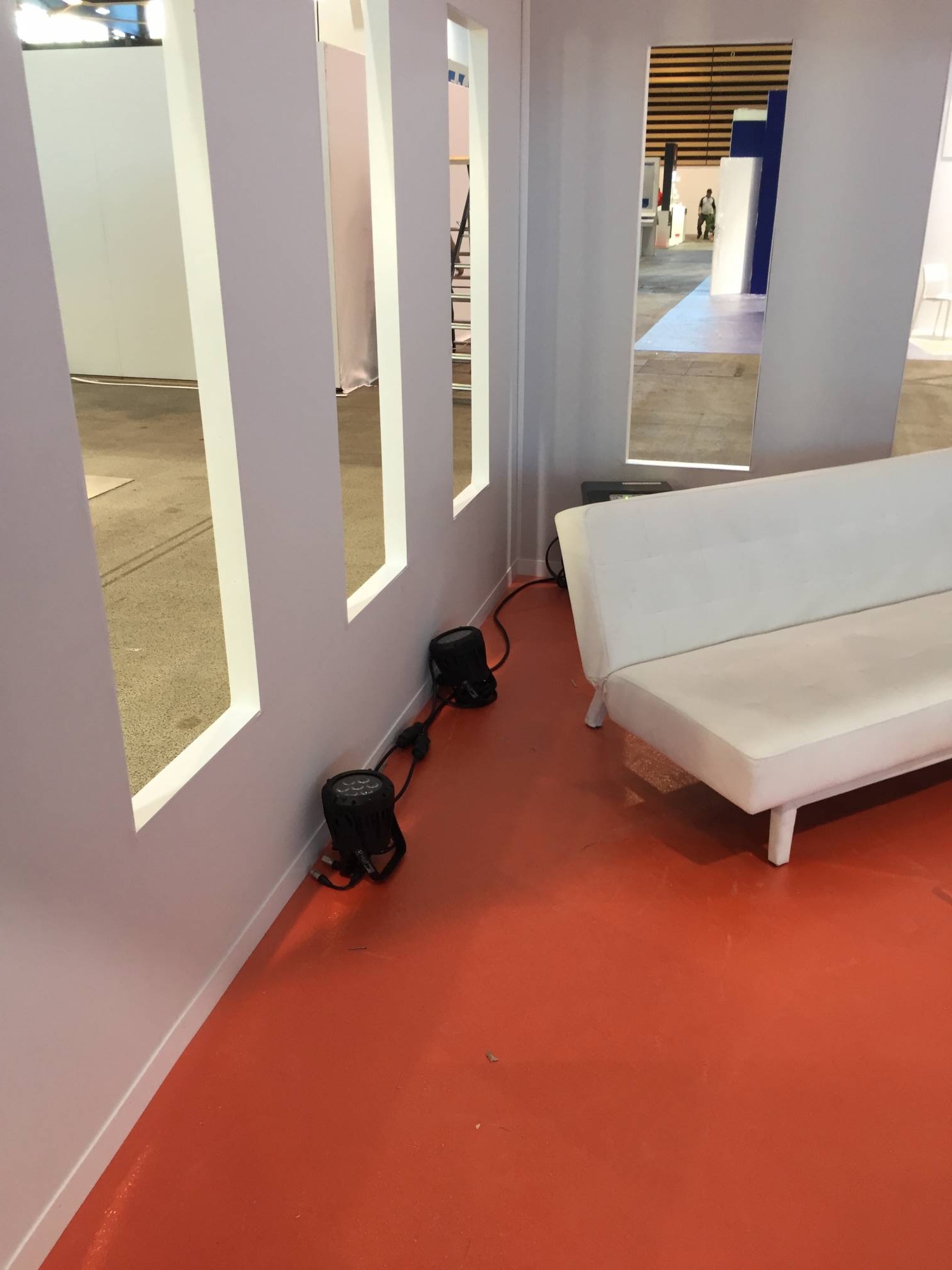 Sonorisation avec enceinte pour salon professionnel