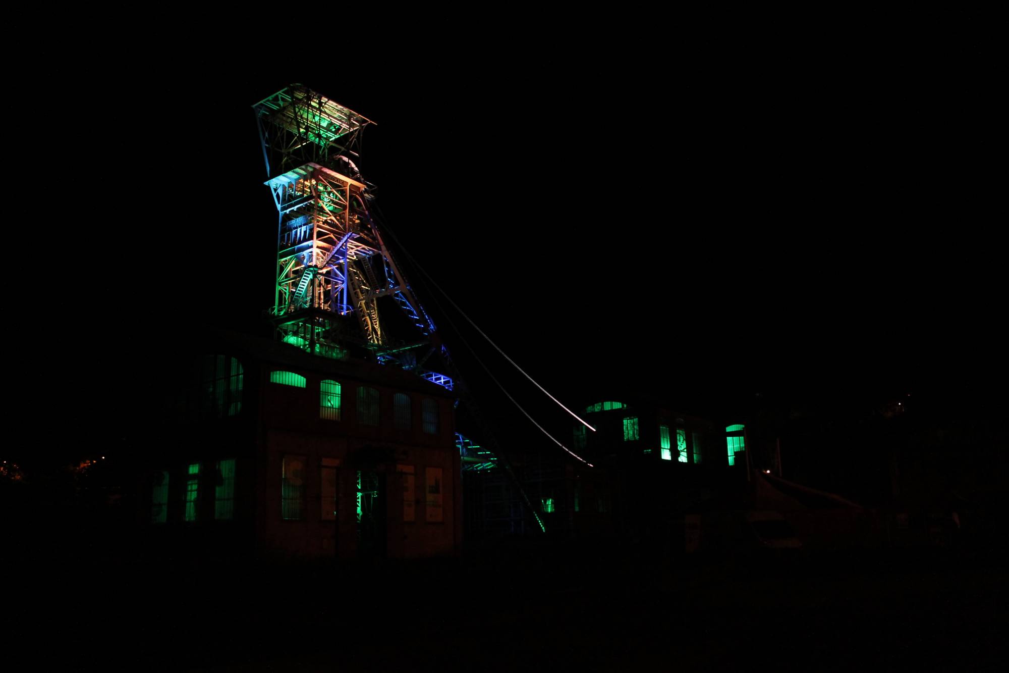 Mise en lumière de monument à Lyon