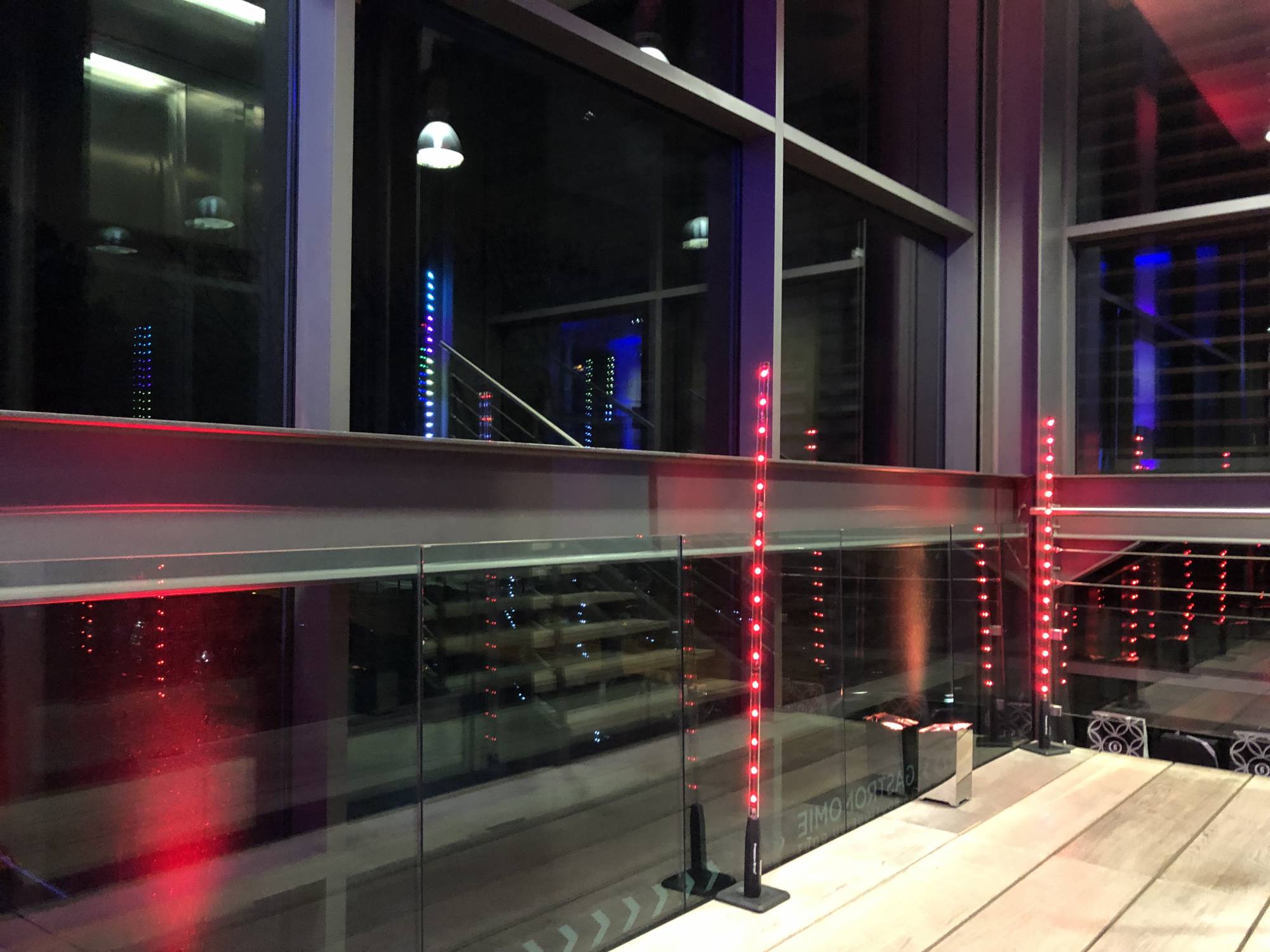 Installation et location tube led pour soirée privée à Chaponost par L&Db