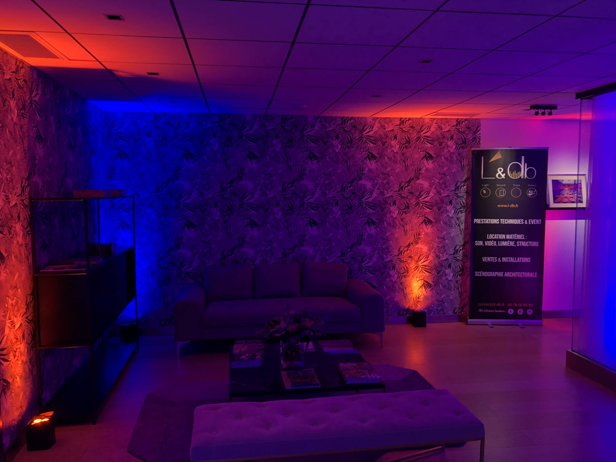 Location boxkolor pour une soirée professionnelle à C Gastronomie à Chaponost par L&Db