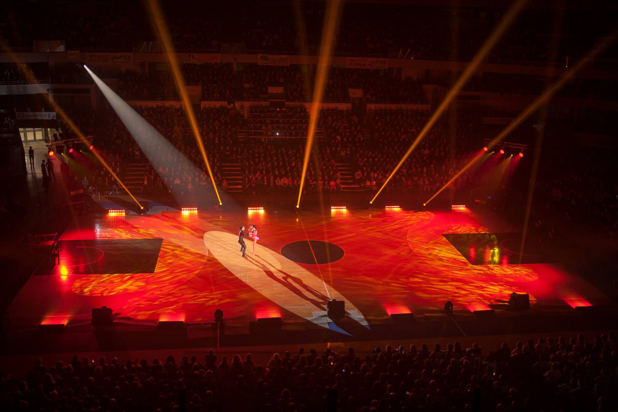 Prestation lumière au palais des sport de Lyon Gerland