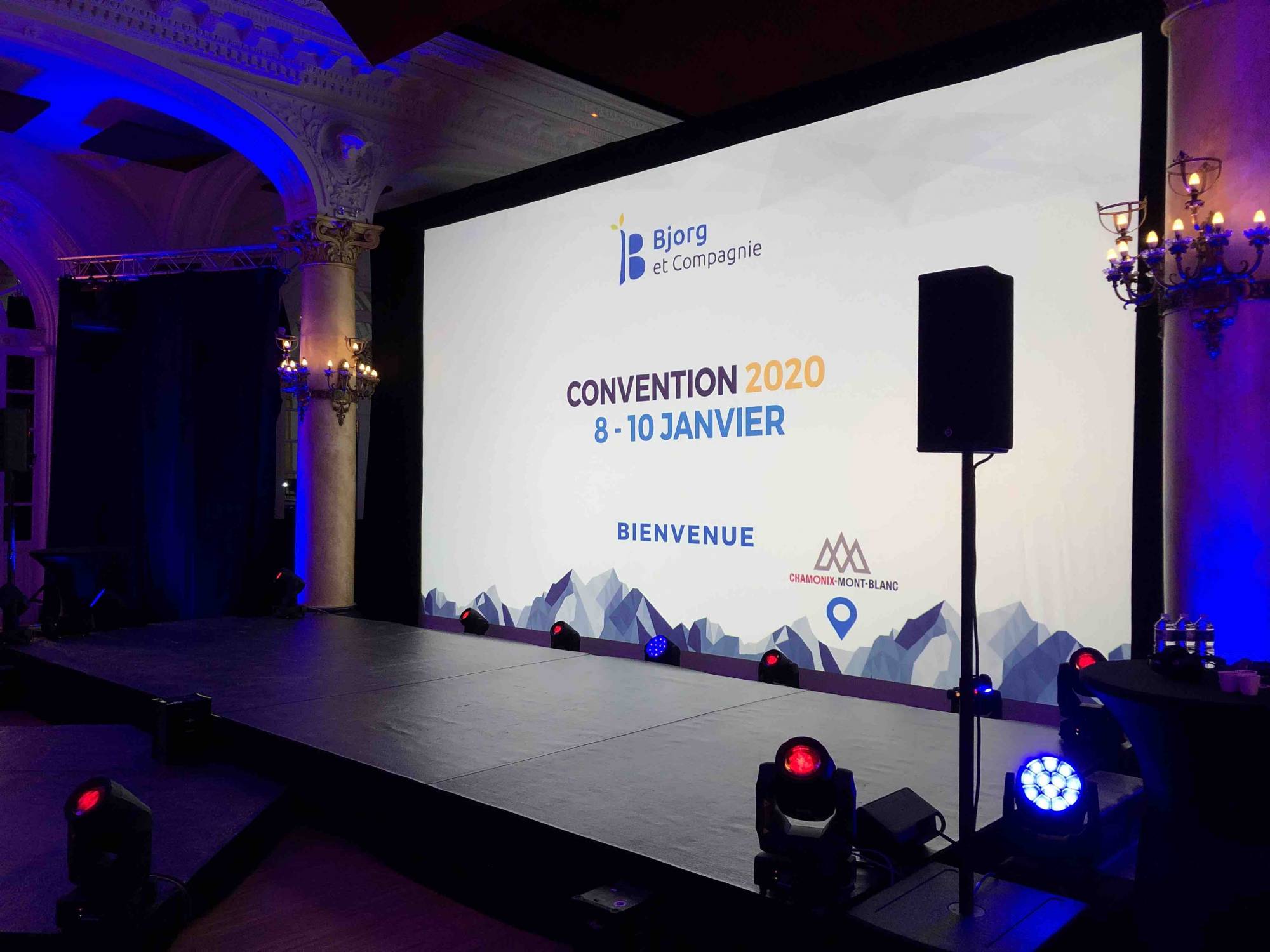 Location écran convention Bjorg Chamonix