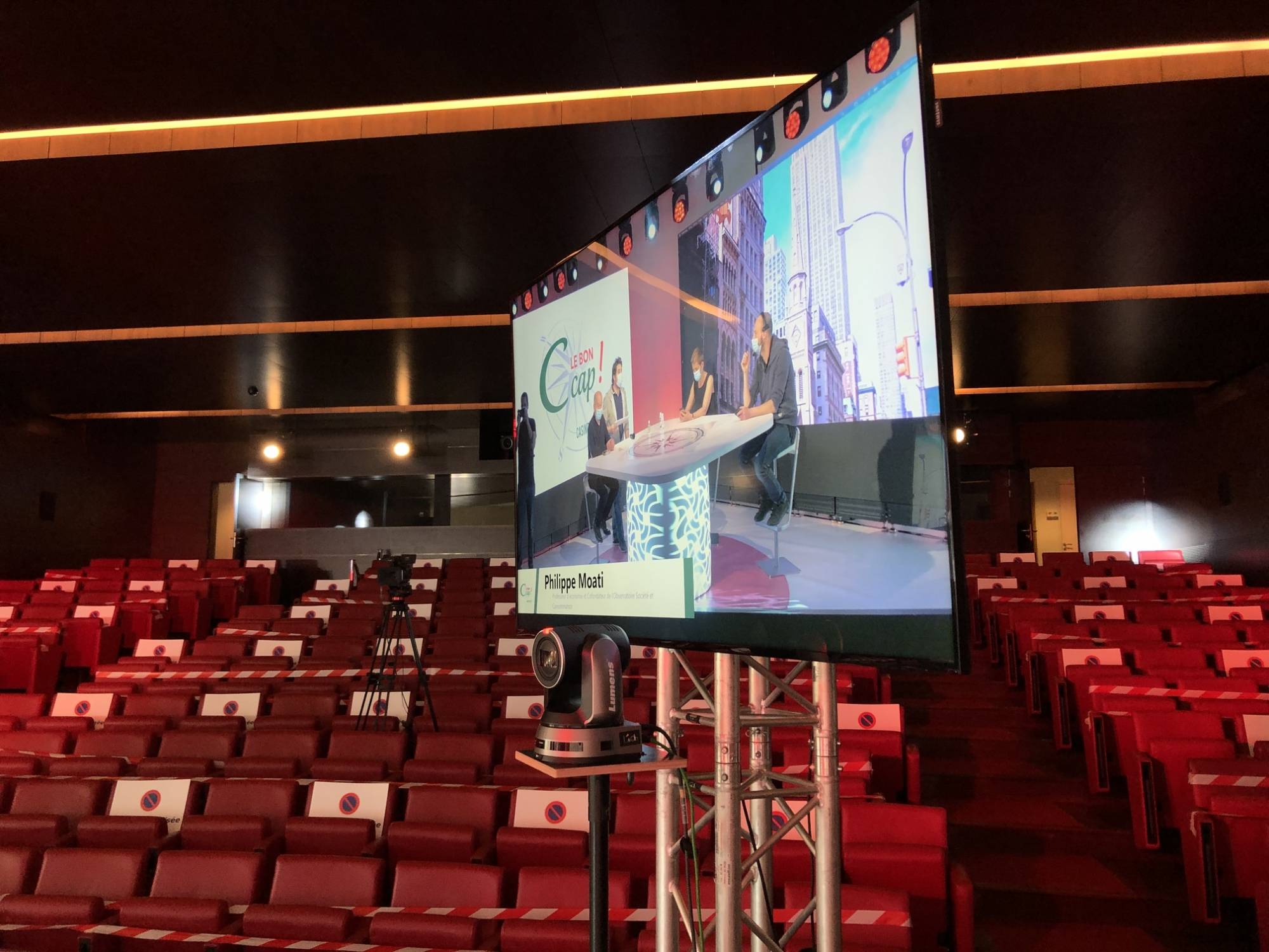 Retour vidéo + caméra tourelle Convention Live Casino
