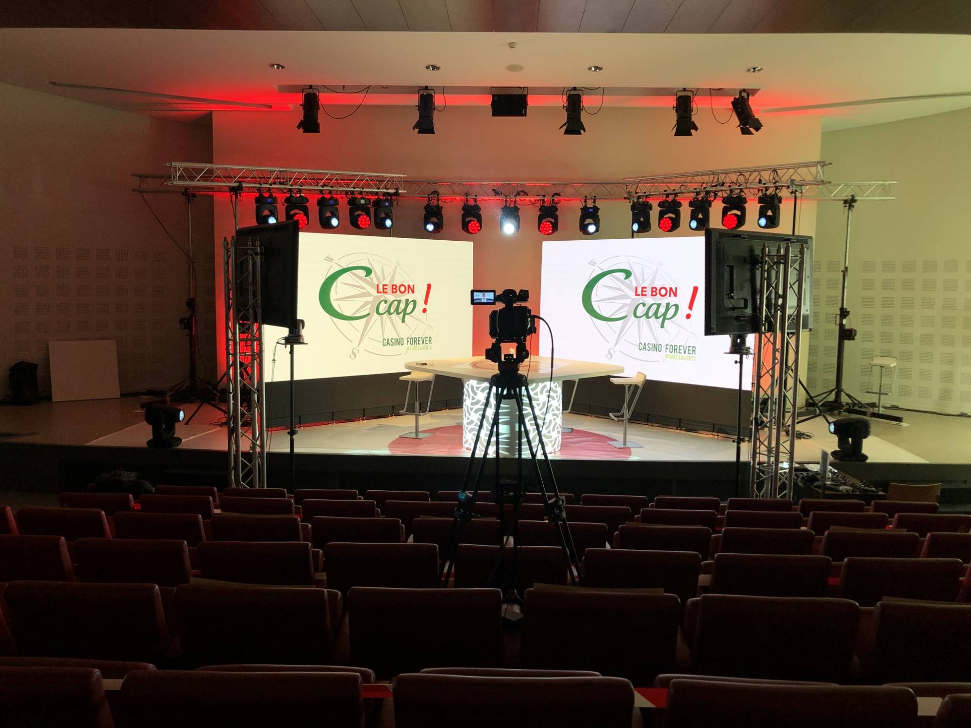 Caméra plateau Convention live Groupe Casino