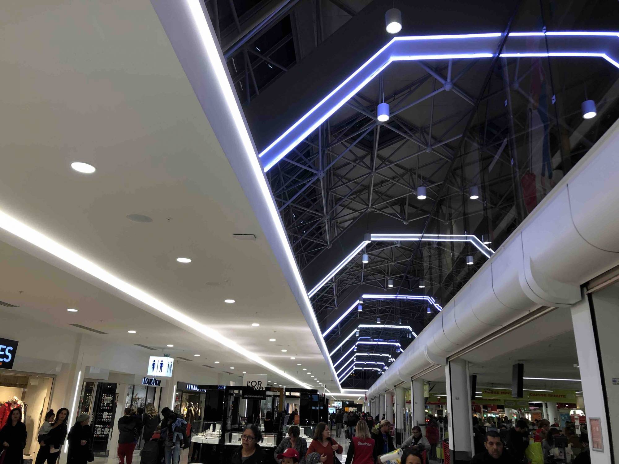 Programmation LED Auchan Saint Genis Laval