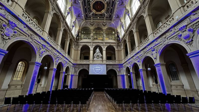 Mise en lumière et captation vidéo remise de prix en métropole lyonnaise