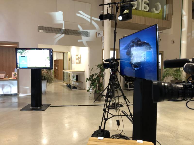 Installation caméra plateau pour une captation vidéo d'un événement corporate à Lyon