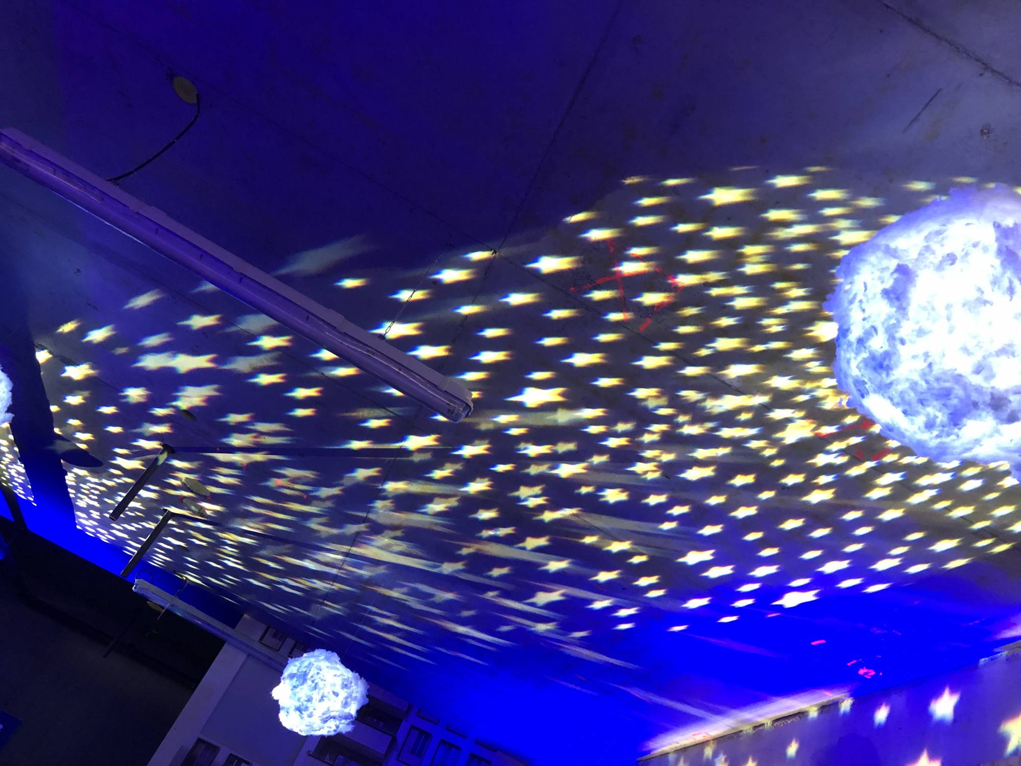 Création scènographie lumineuse pour pose de première pierre à Villeurbanne