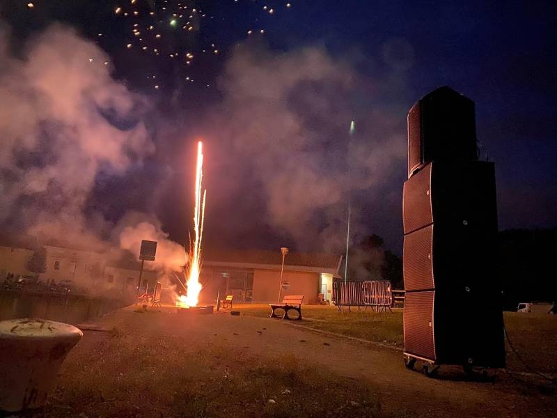 Sonorisation feu d'artifice du 14 juillet en Rhône Alpes 
