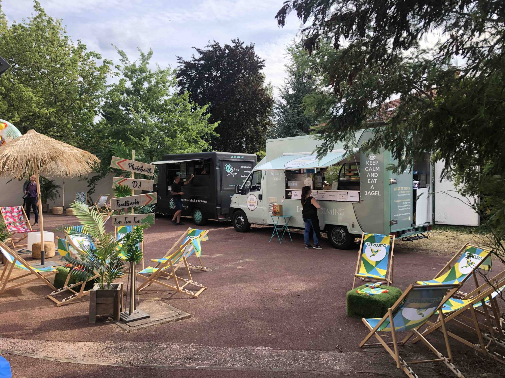 Distribution food trucks pour événement Montchat Lyon 3