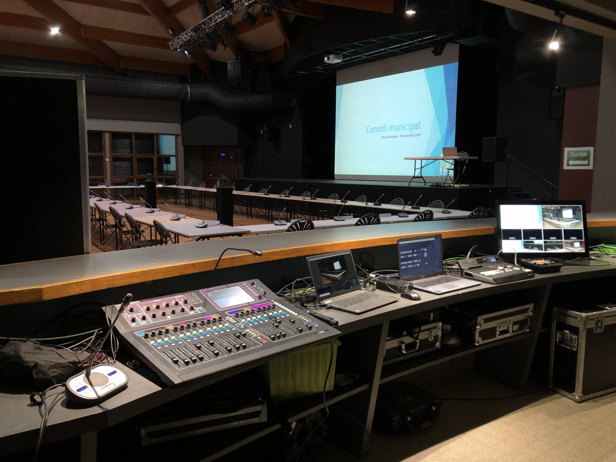 Régie vidéo et son évenement live