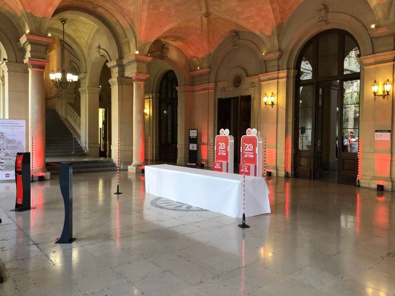 Mise en lumière de l'accueil des invités à Lyon