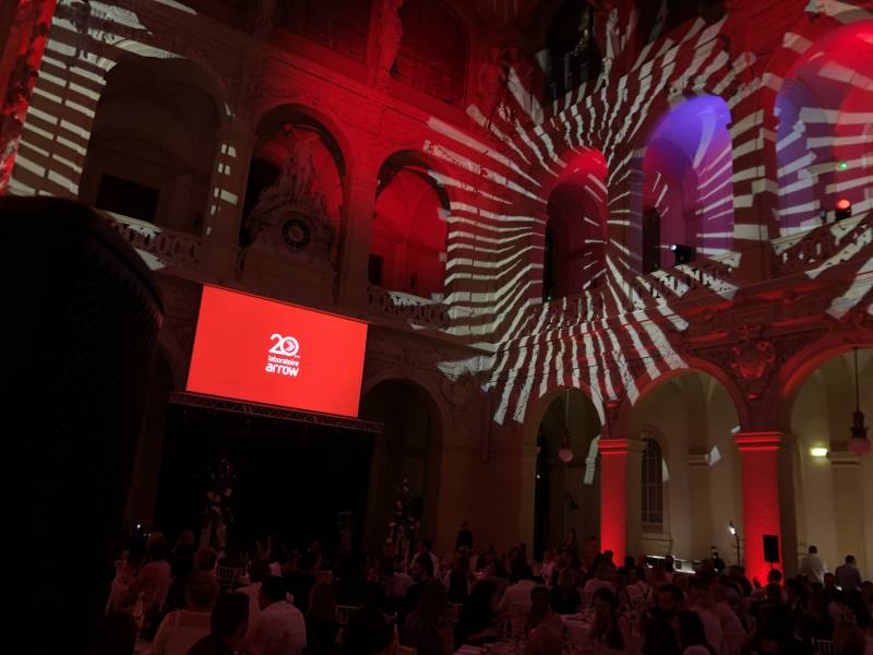 Mise en lumière de la salle de la Corbeille Palais de la bourse de Lyon 2
