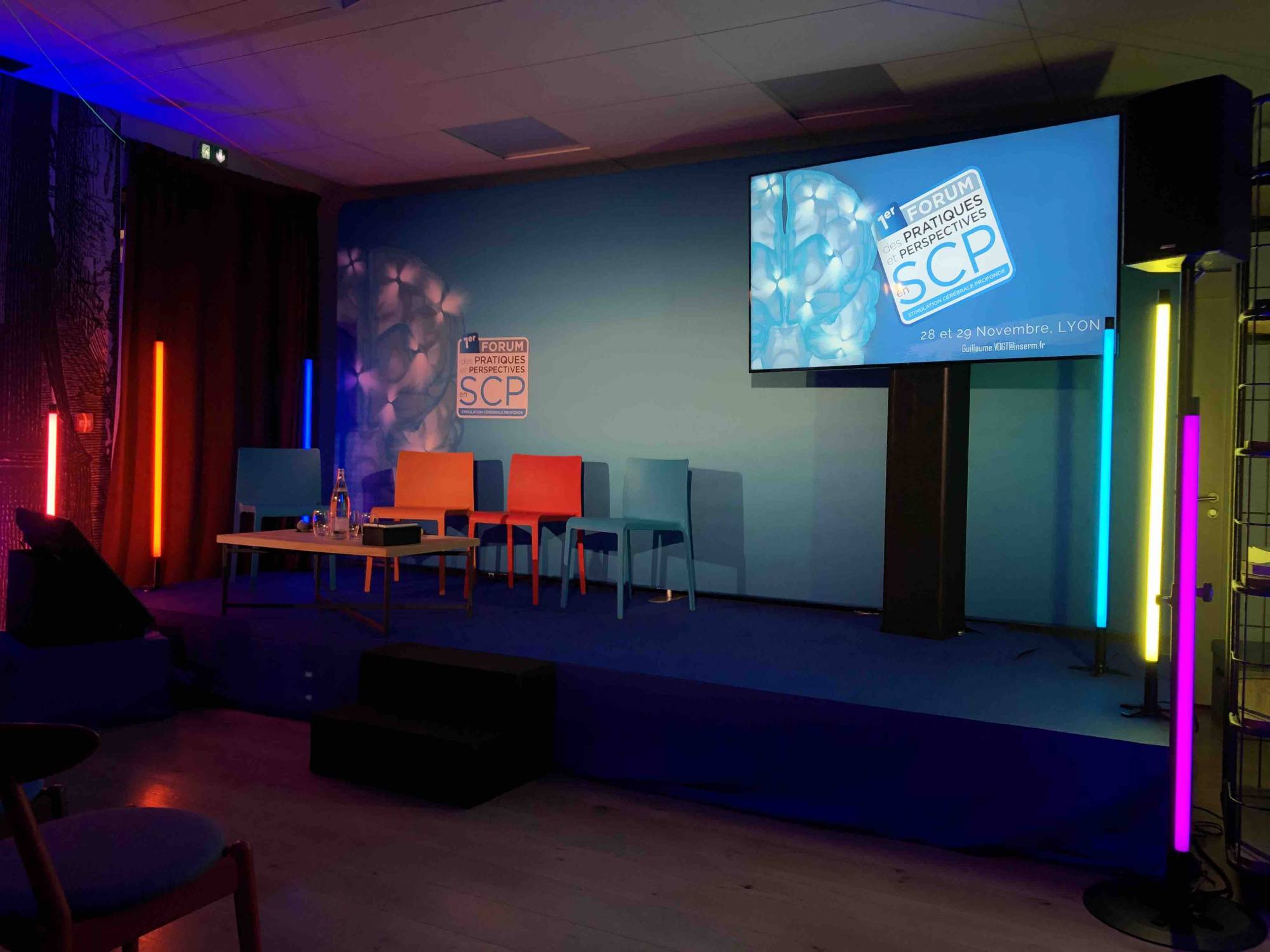 Convention au sein de Fourvière Hôtel à Lyon 5, pour Boston Scientific, location scène et mise en lumière