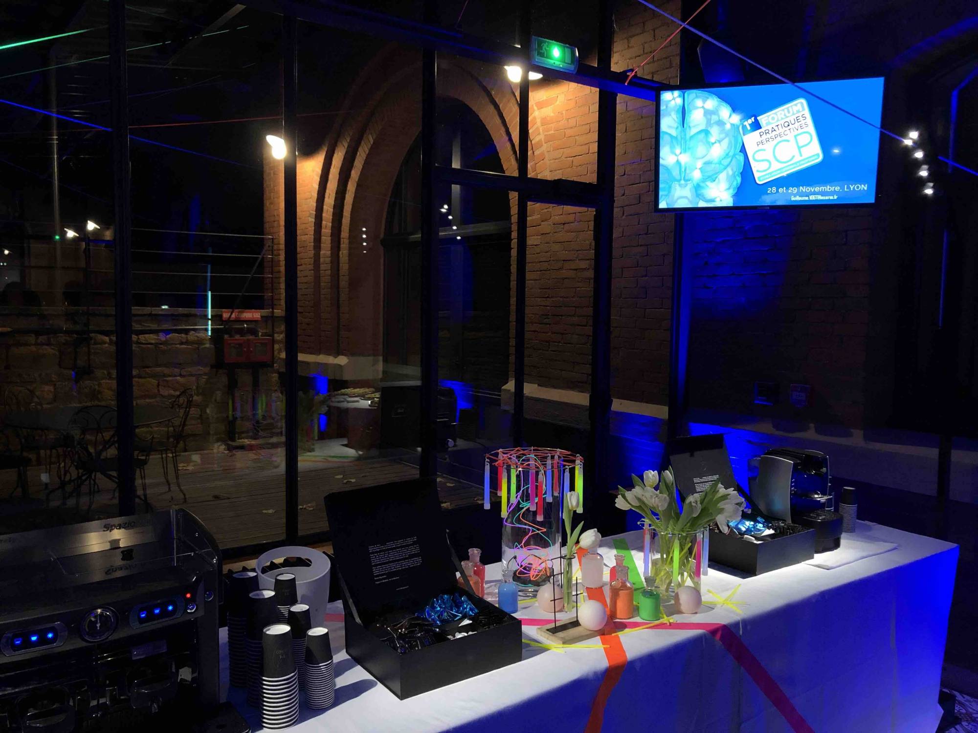 Convention au sein de Fourvière Hôtel à Lyon 5, pour Boston Scientific, location scène et mise en lumière
