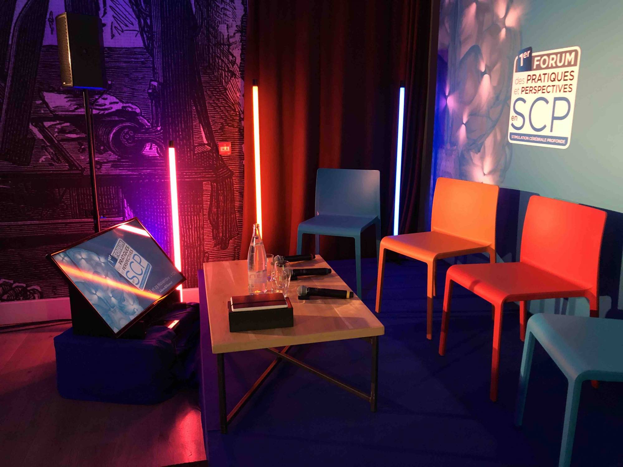 Convention au sein de Fourvière Hôtel à Lyon 5, pour Boston Scientific, location scène et mise en lumière