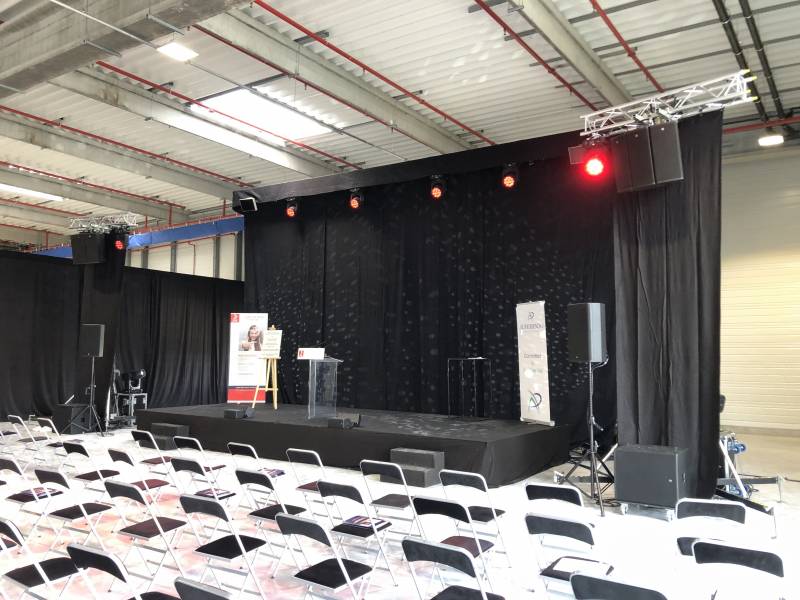 Prestation son lumière et vidéo pour inauguration en région Rhône Alpes