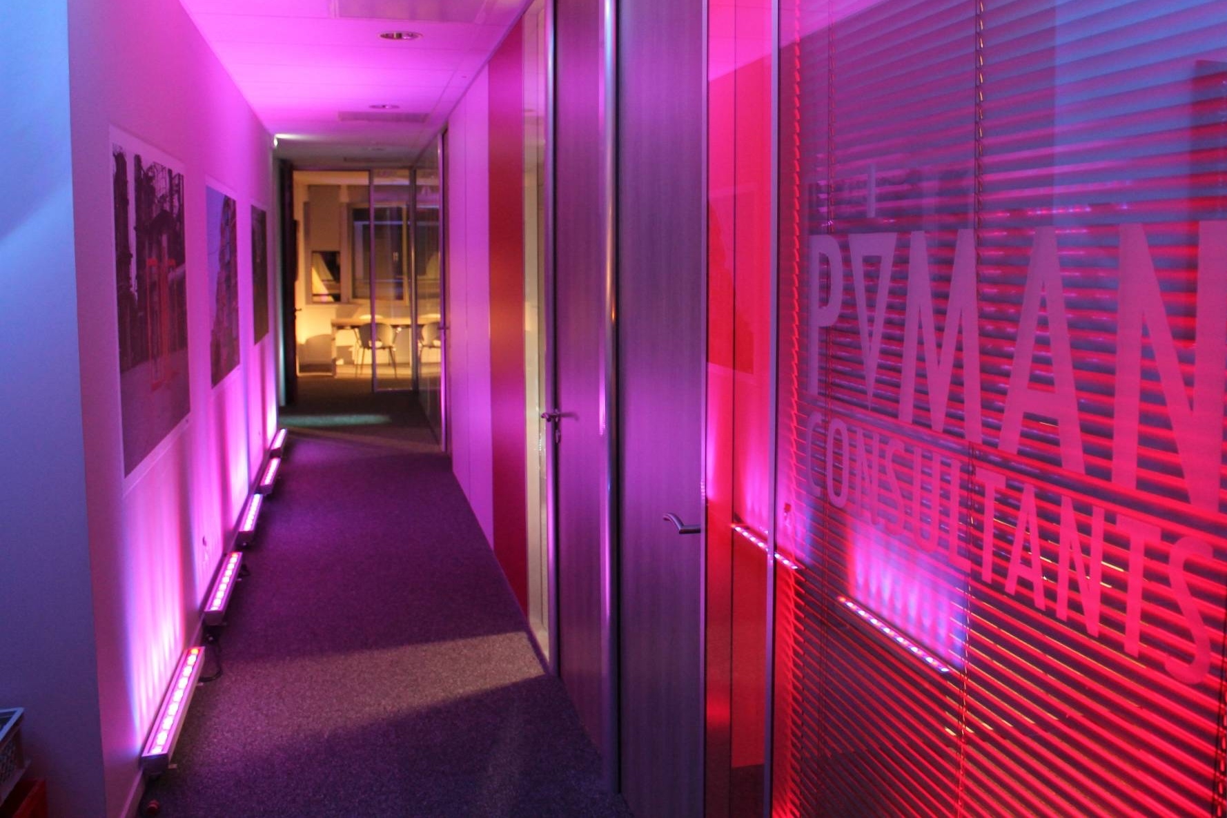 Eclairage de bureaux pour inauguration Lyon