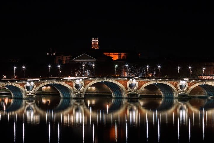 L&Db_Pont Neuf_Toulouse_Système éclairage_projecteurs à LED RGBW