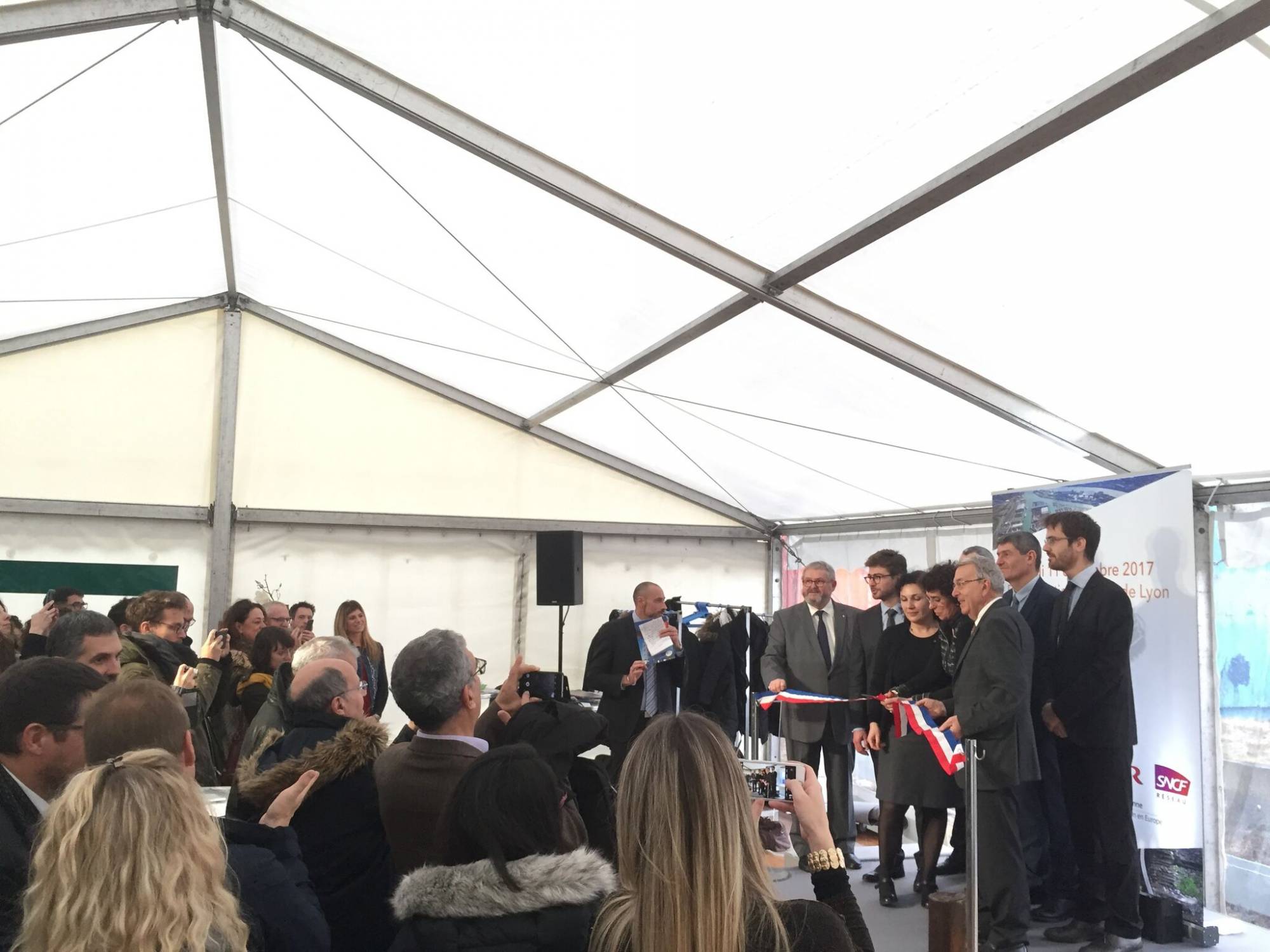 Sonorisation pour discours inauguration Port de Lyon